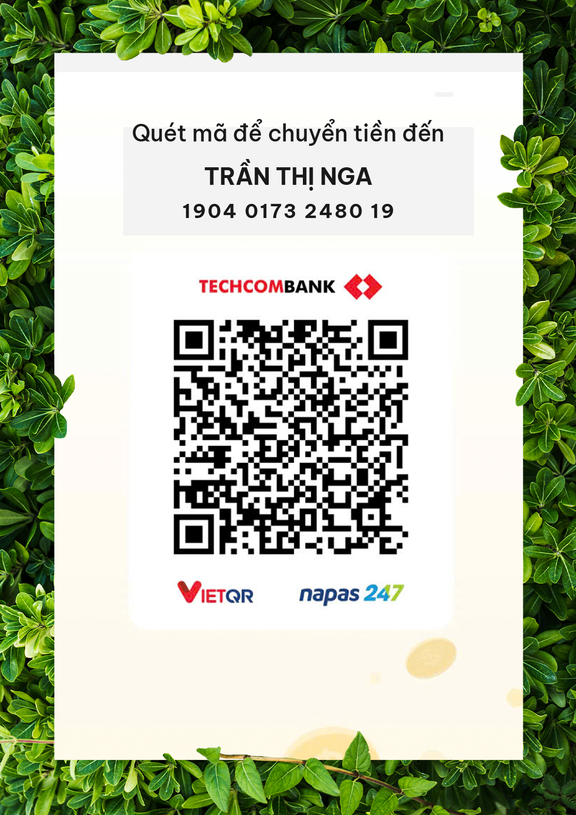 Payment instructions