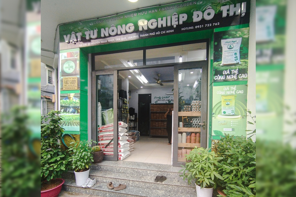 Cửa hàng Vật Tư Nông Nghiệp Đô Thị tại 20 Nguyễn Ngọc Nhựt, Phường Phú Thọ Hòa, TP. HCM